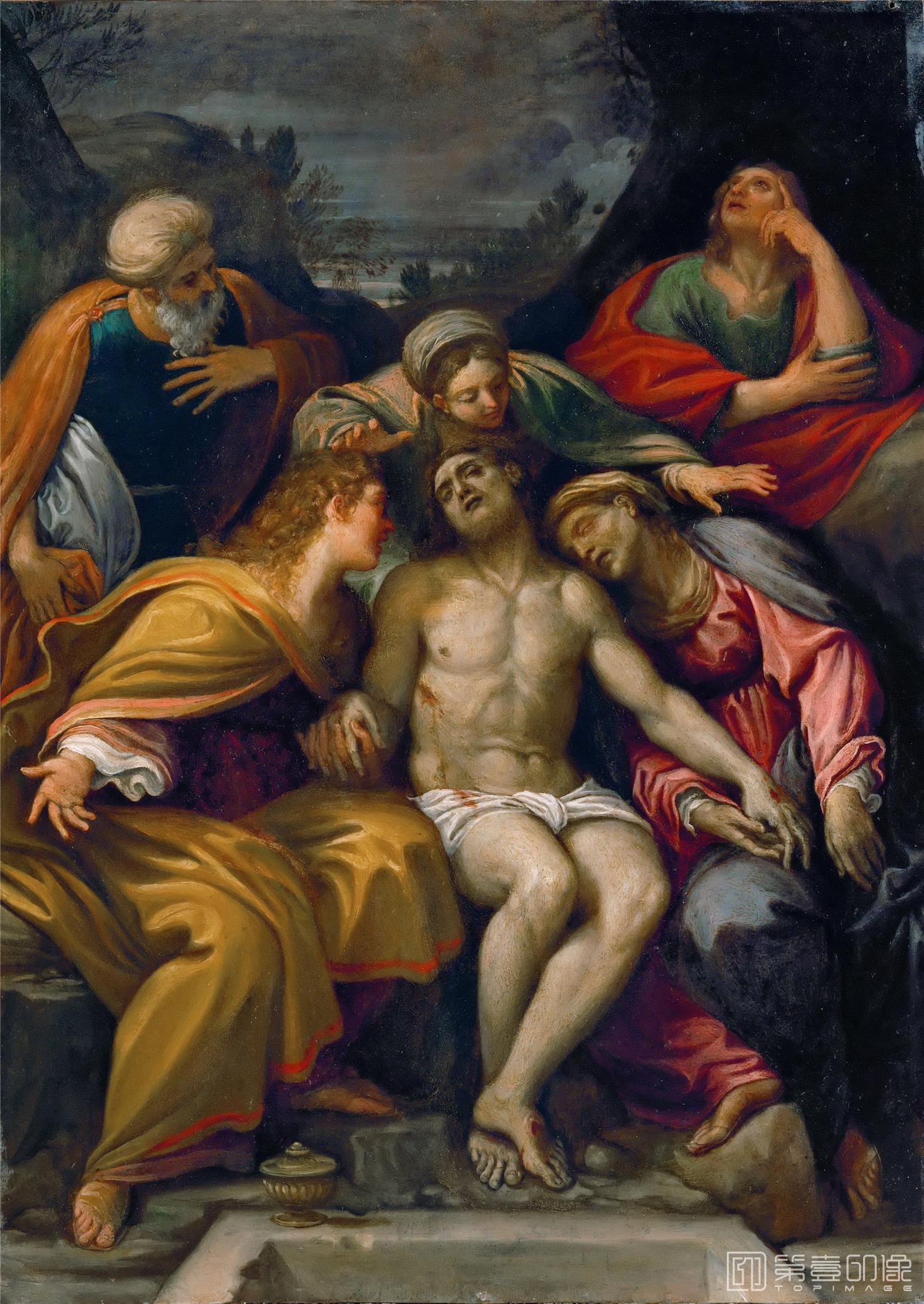 油画-卢浮宫-Francesco Albani (1578-1660)Lamentation-0617